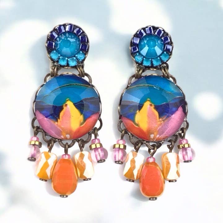 melizijewelry - Vendita all'ingrosso Orecchini pendenti - Piccoli orecchini di cristalli Nenufar3