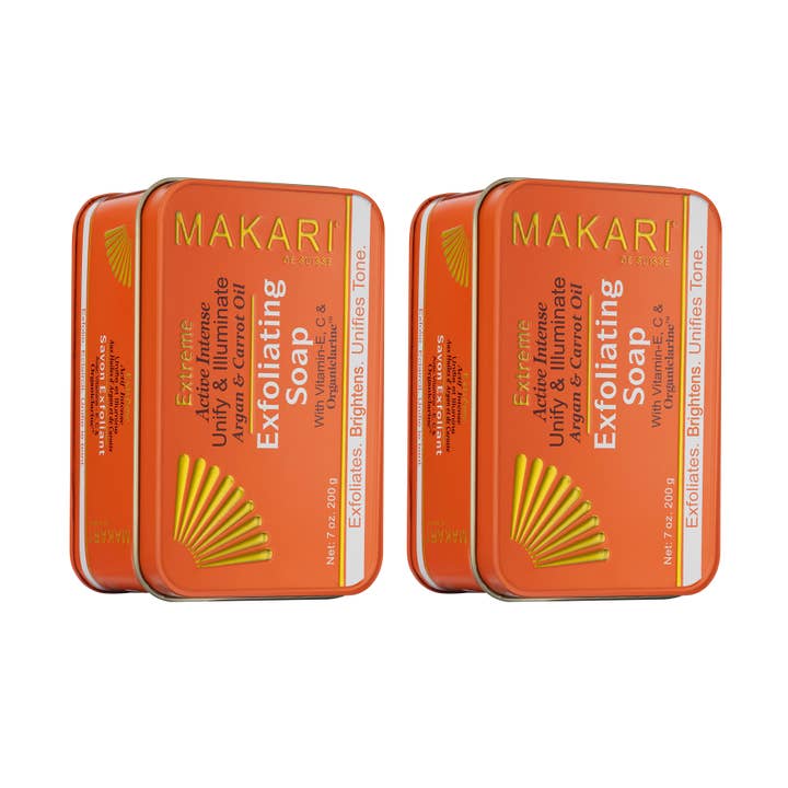 Savon à l'Huile d'Argan & Carotte Extrême - Lot de 2 pour la vente par Makari De Suisse