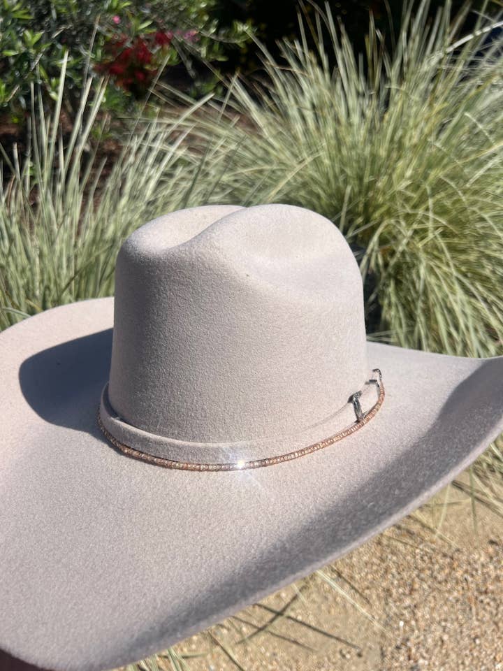 BLUSH CZ HAT BAND for wholesale by Alyse Jewelry