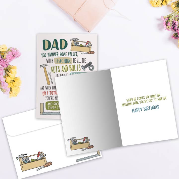 Tree-Free Greetings - Wholesale Birthday Card - Dad's Tools Birthday SKU 22182