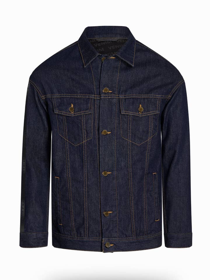 Længere Indigo Denimjakke for engroshandel hos VENIM