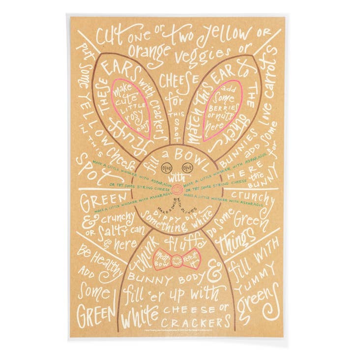 Color Box Design & Letterpress - Wholesale Cheese Board - Charcuterie Cheat Sheet | Bunny2