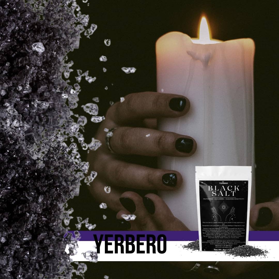 YERBERO – wholesale Meditation supplies – Yerbero - Black Salt for Protection (Multiple Sizes) - Wiccan & Witchcraft Rituals Spells Purification Brujeria and Sacred Practices6