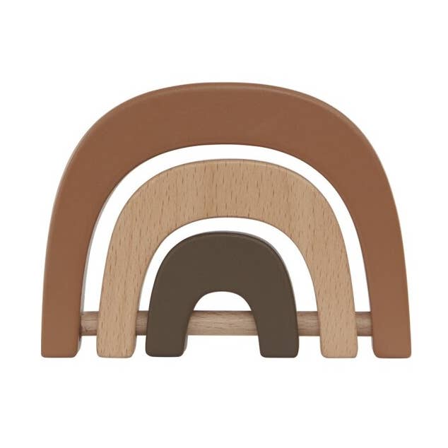 OYOY MINI WOODEN RATTLE - RAINBOW for wholesale by Tallytate S.L.