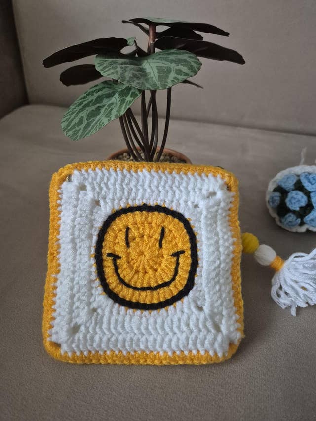 Monedero Smiley de ganchillo para venta al por mayor de Zehra - L'Art du crochet