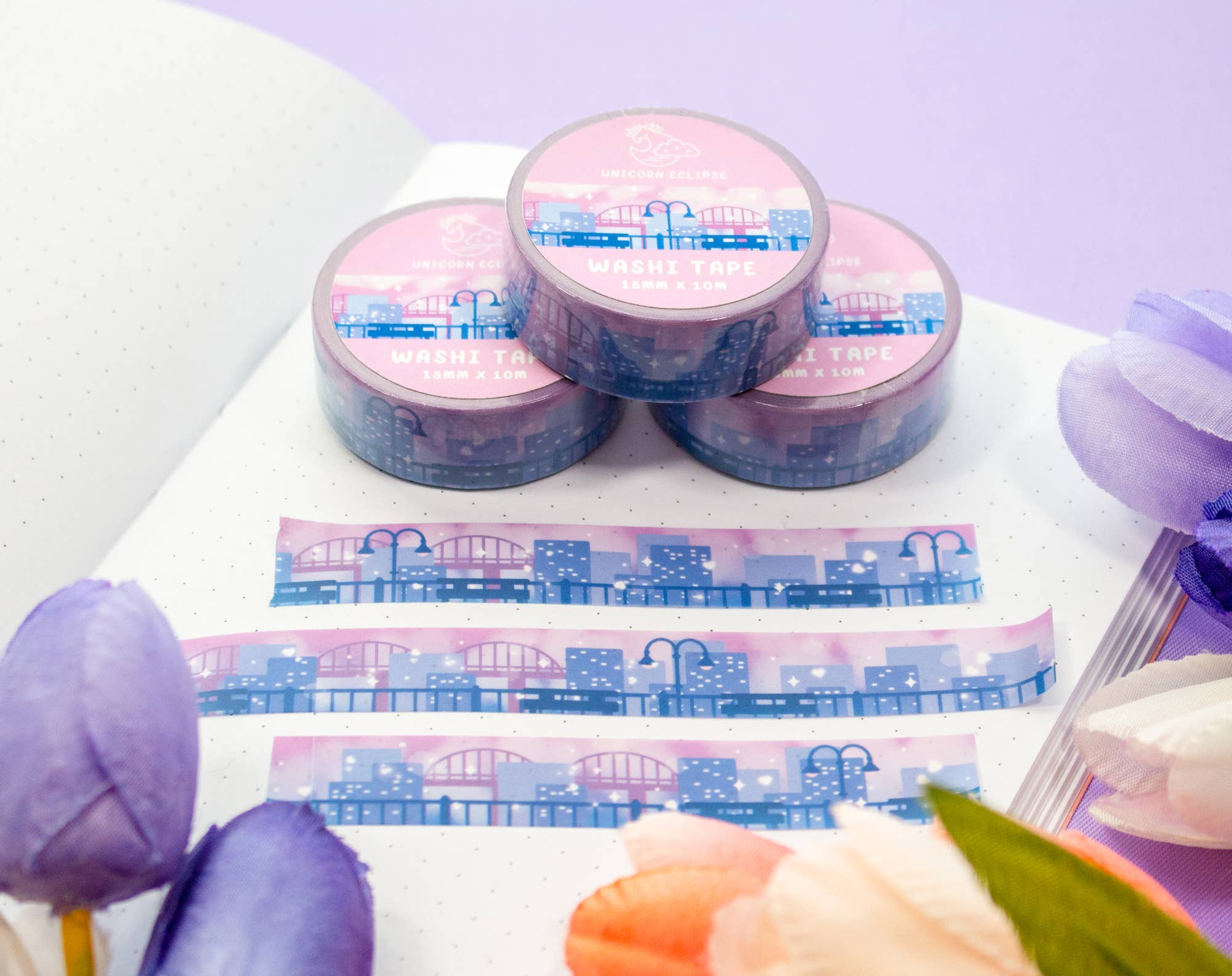 Unicorn Eclipse - Wholesale Washi Tape - City Skyline Washi Tape2