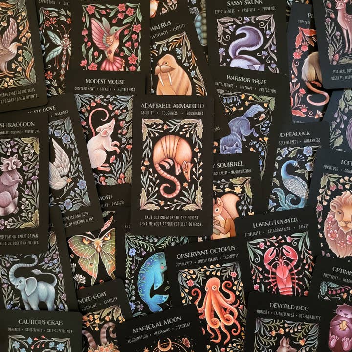 Faina Lorah - Wholesale Tarot Cards - IMPERFECT - Wild Whiskers Oracle Deck - Spirit Animal Cards