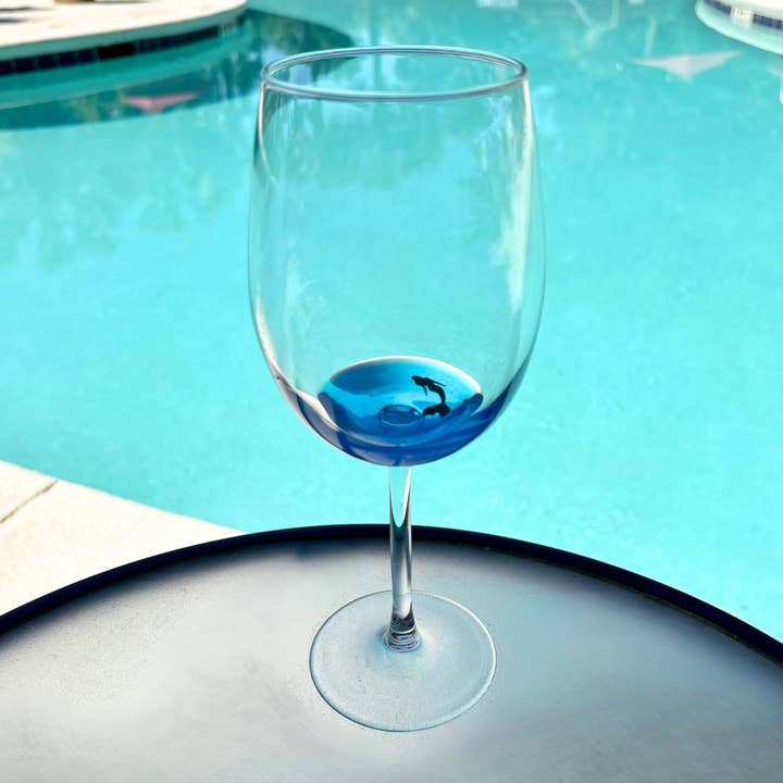Beach, Cats & Wine - Wholesale Wine Glass - Mermaid Resin Ocean Inspired Glassware (Multiple Sizes)1