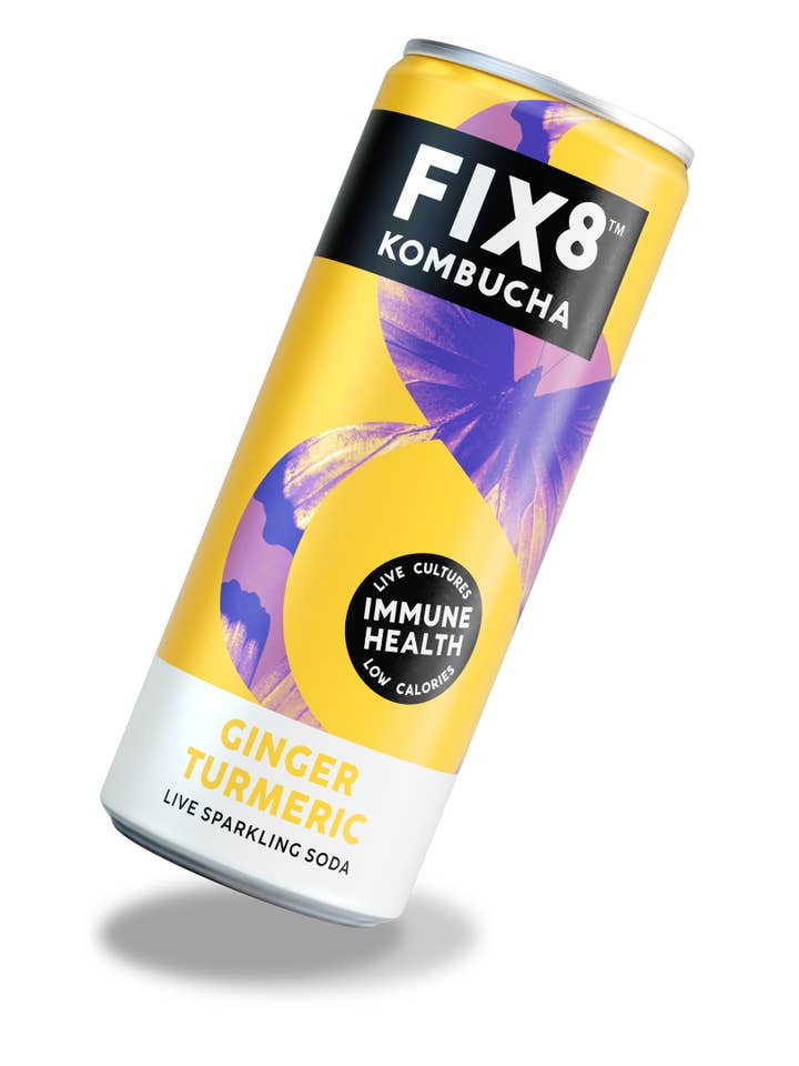 Ginger Turmeric Kombucha for wholesale by Fix8