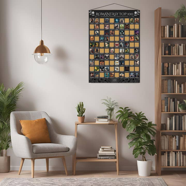 Celegreat - Wholesale Poster - Top 100 Romance Fantasy Books Scratch Off Poster2