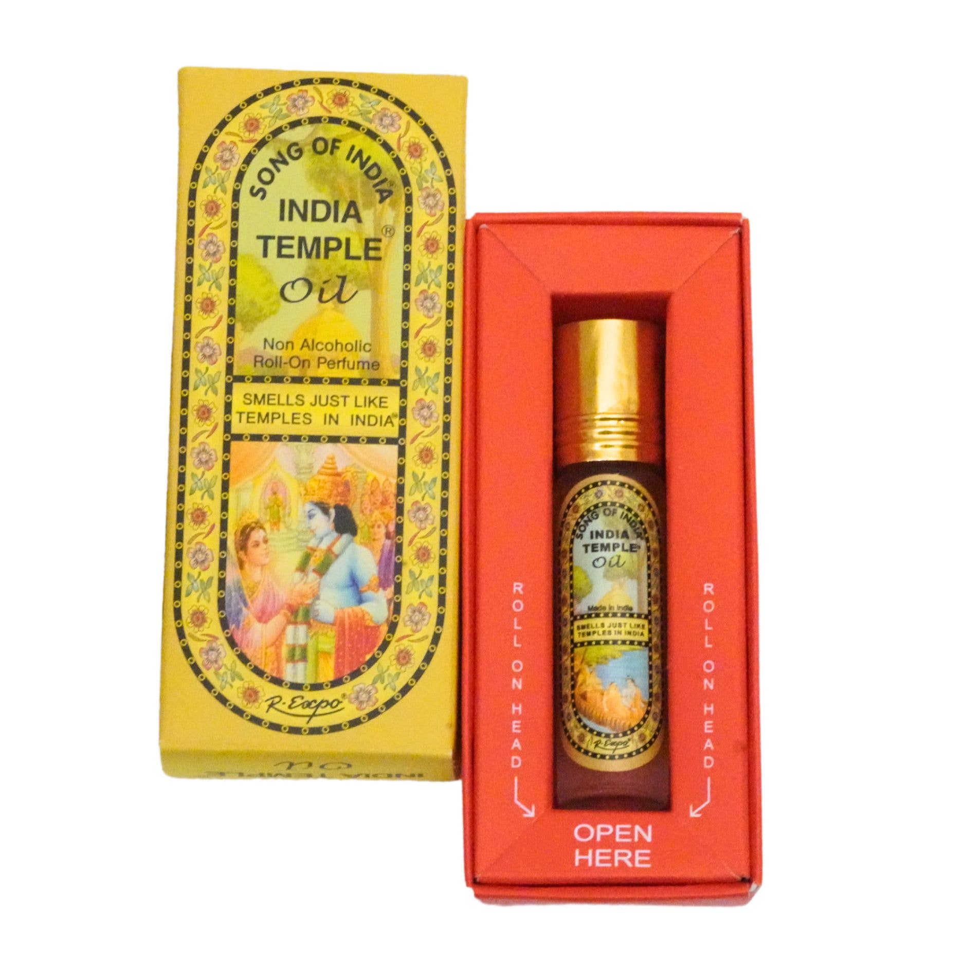 R. Expo/Song of India – Großhandel Aromaöl-Roll-on – India Temple Duftöl Roller Display mit 12 Stück4