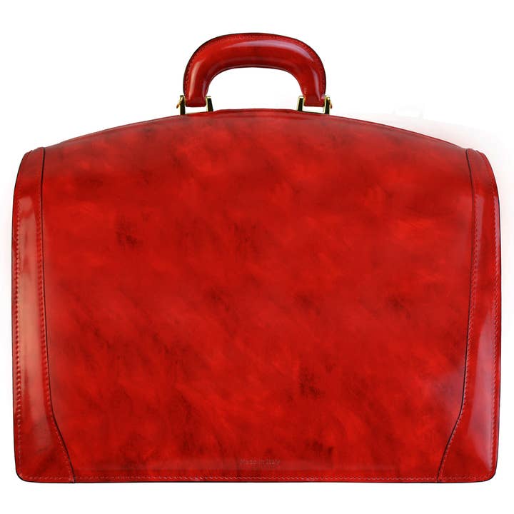 Pratesi - Wholesale Briefcase - Unisex - Brunelleschi Briefcase in Cow Leather- Radica Chianti4