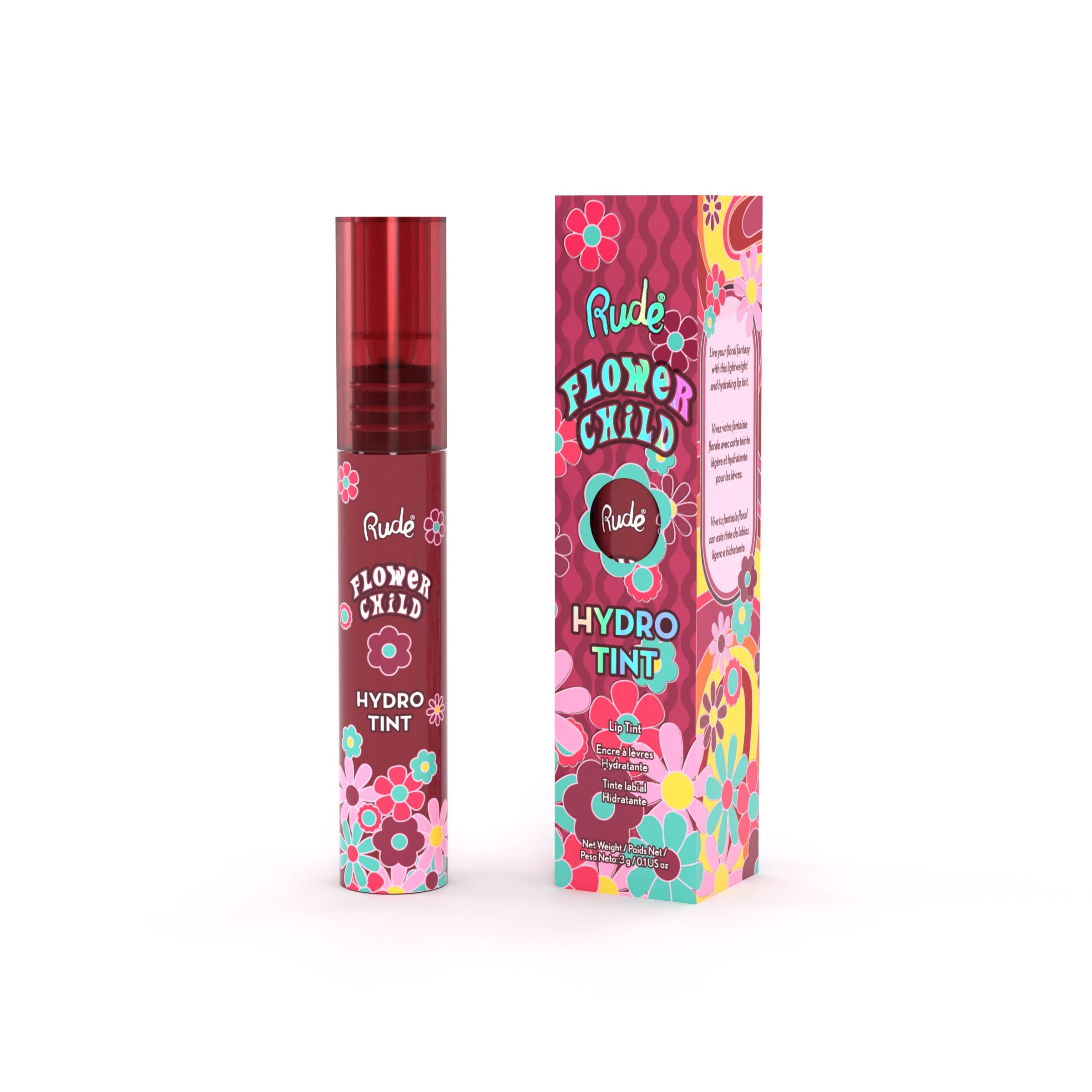 Rude Cosmetics - Wholesale Lip Stain/Dye/Tint - Flower Child Hydro Tint11