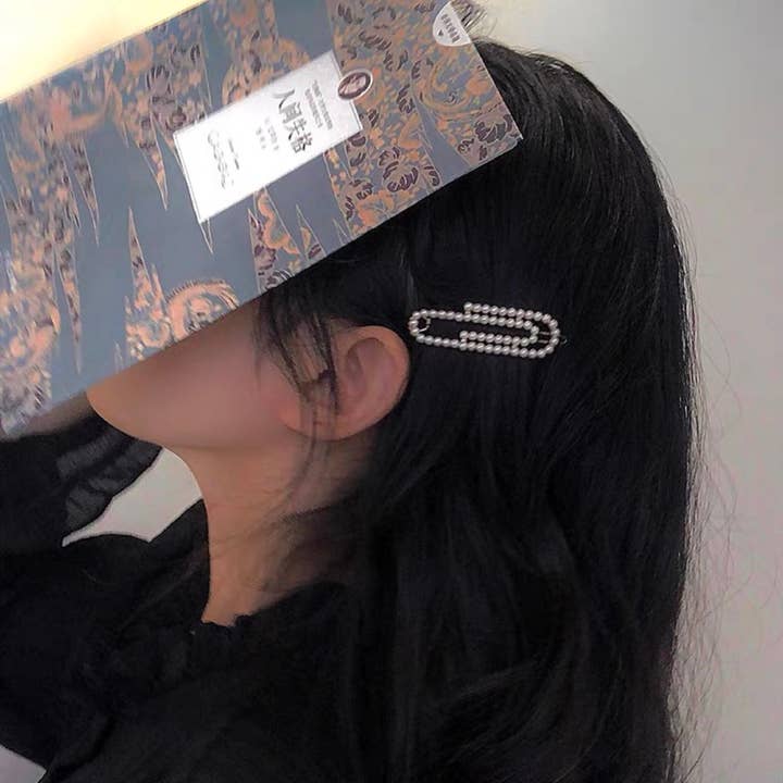 LadyJuneAccessories - Wholesale Hair Clip - Women's - Pearl Hair Barrette | Minimalist Gold Hair Clip | Hair Pin5