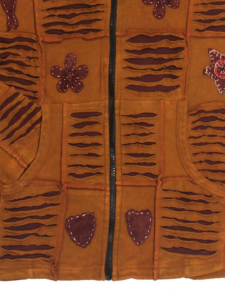 Lungta Imports - Wholesale Hoodie - Dames - Vintage Boheemse hippie-jas met capuchon voor dames, Nepal6