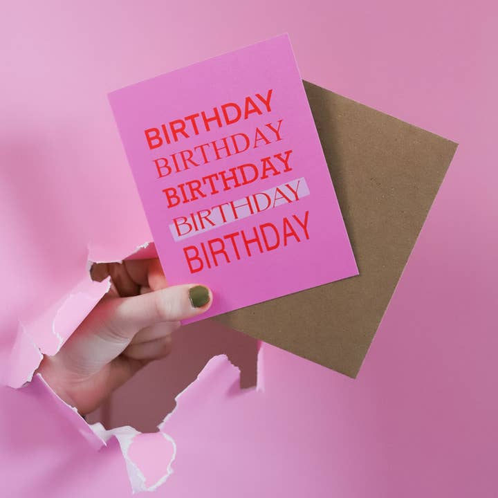 Biglietto di compleanno per la vendita all'ingrosso da parte di Clare Mitchell Designs