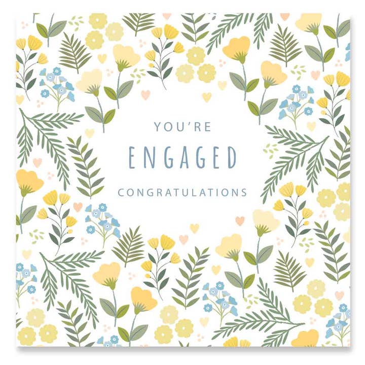 You're Engaged / Congratulations card for wholesale by Klara Hawkins