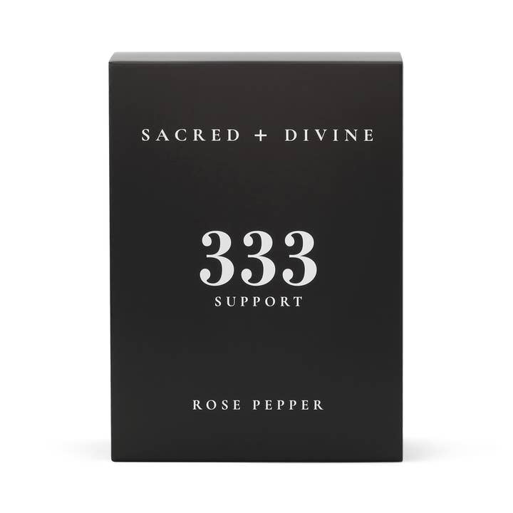 Sacred+ Divine - Wholesale Jar/Filled Candle - 333 Candle / Support / Rose Pepper