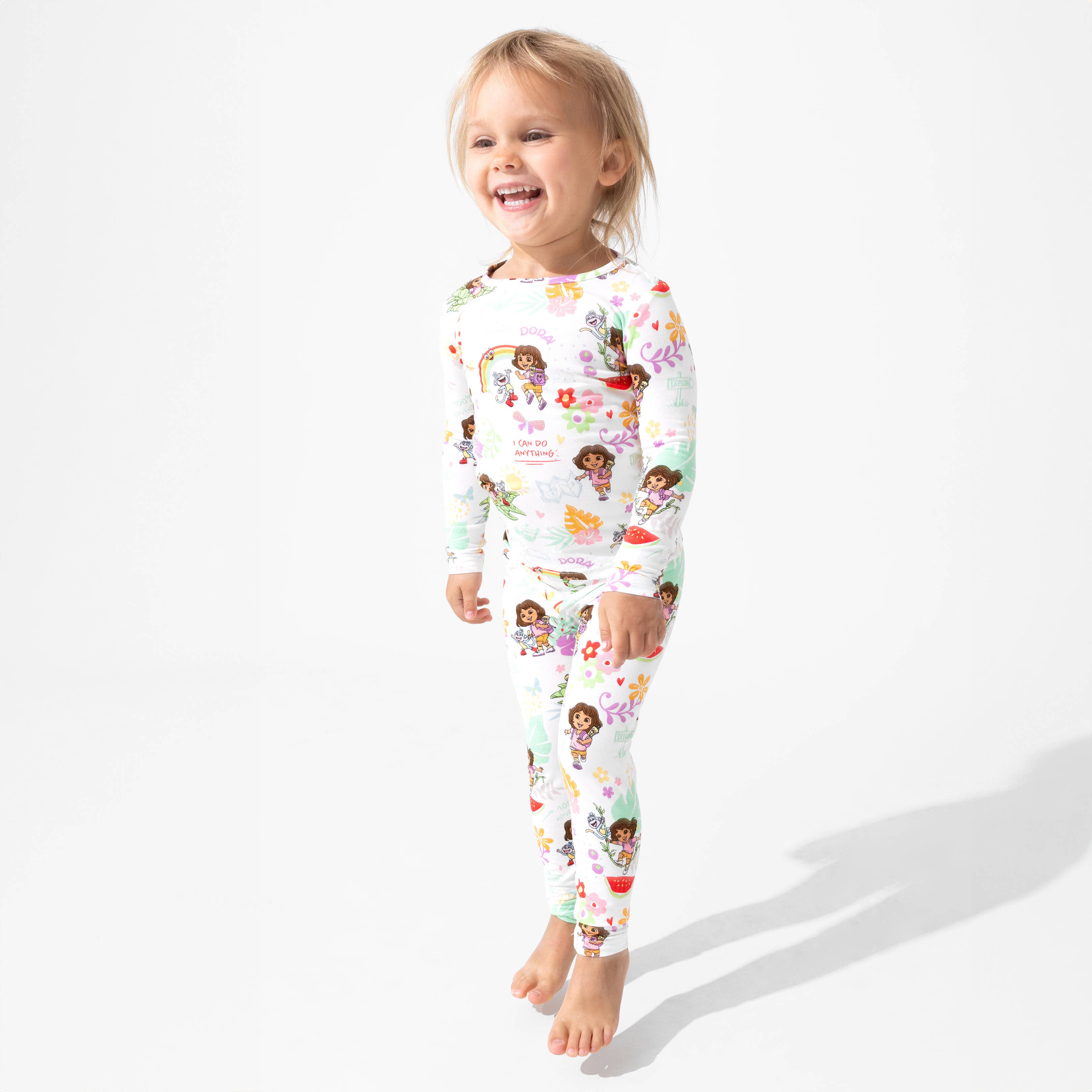 Bellabu Bear – Conjunto de pijama - Crianças por atacado – Dora: Sonhos Tropicais Pijamas de Criança em Bambu8