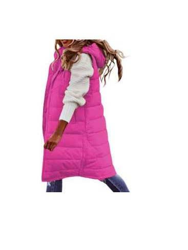 Queen Fashion – Blusão - Mulher por atacado – colete feminino moderno com capuz para sobreposição14