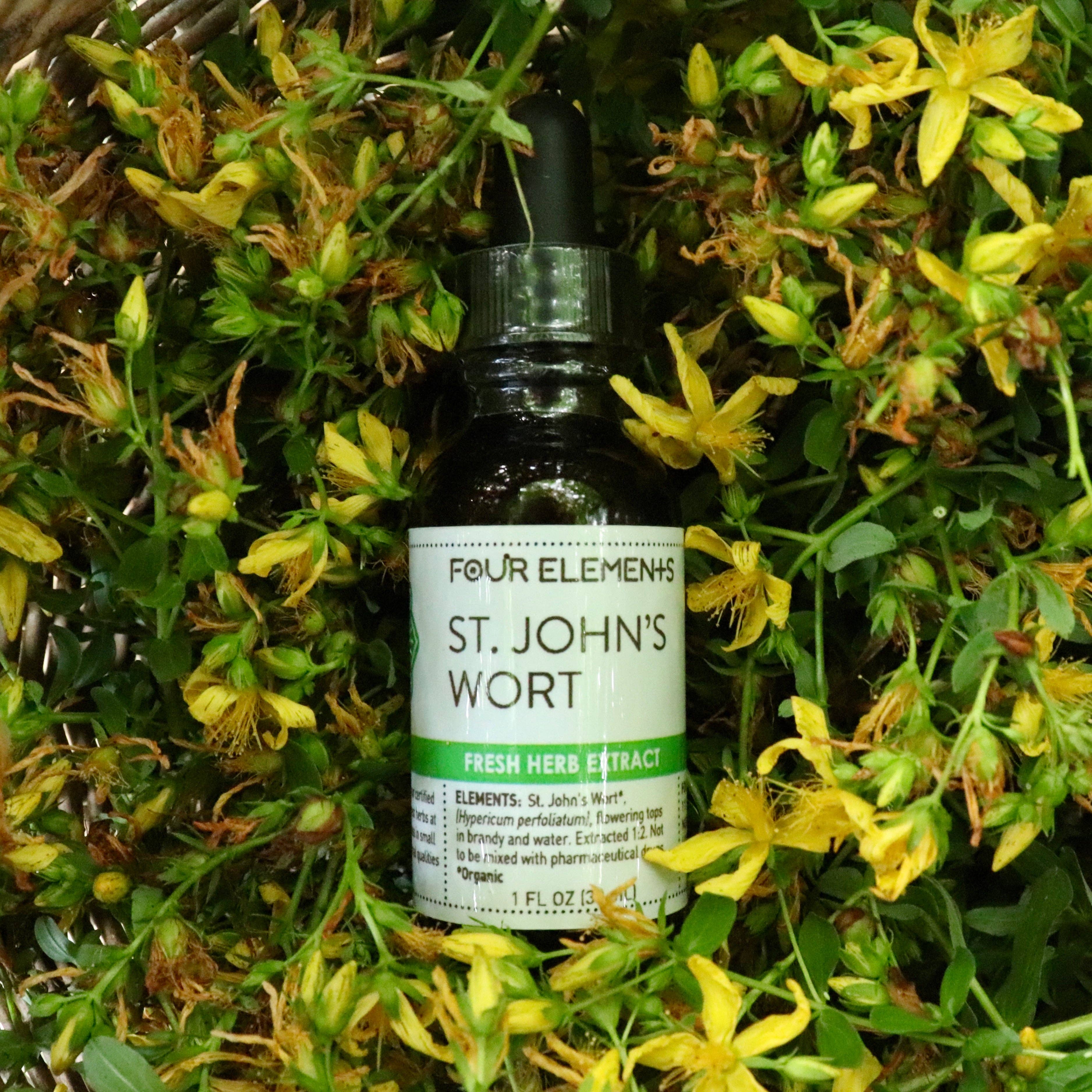 Four Elements Organic Herbals - Vente Teinture - Teinture de millepertuis - 1 oz0