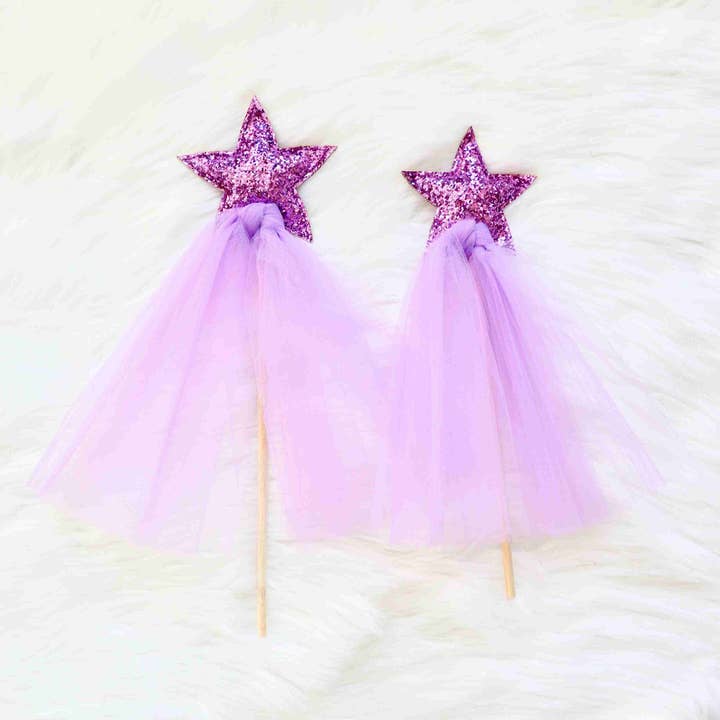 Bailey & Ava - Wholesale Toy Wand - Kids - Sparkle Magic Wand - Lilac/Lilac Sparkle - Wholesale