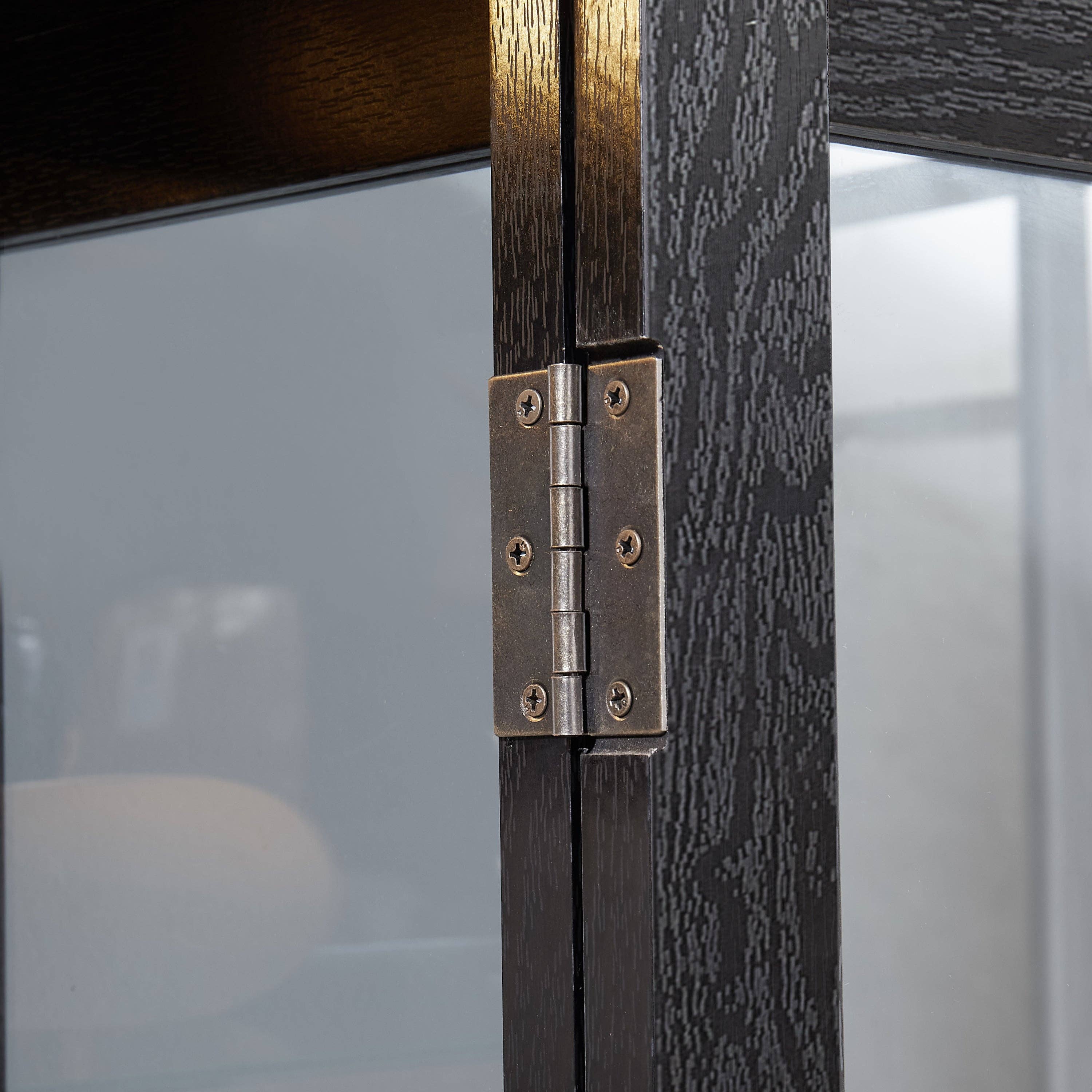 39F Inc. - Wholesale Cabinet - Lighted 6-Tier Glass Curio Display Cabinet with Wood Frame22