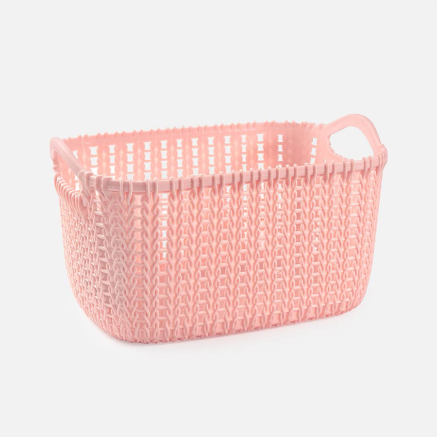 Bath Accessories Company - Wholesale Basket - Caddy Basket - Pink (Filler Not Included)