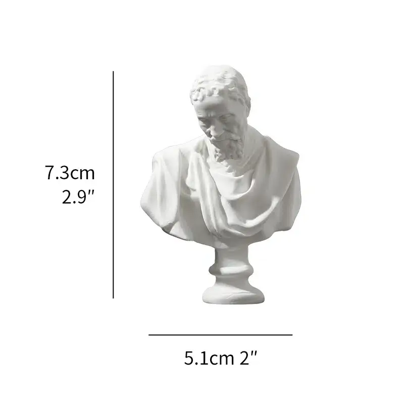 Magnifique Hearts - Wholesale Decorative Figurine - Miniature Greek Busts - Intricately Carved17