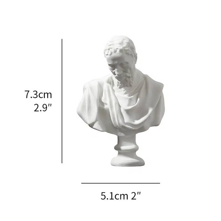 Magnifique Hearts - Wholesale Decorative Figurine - Miniature Greek Busts - Intricately Carved17