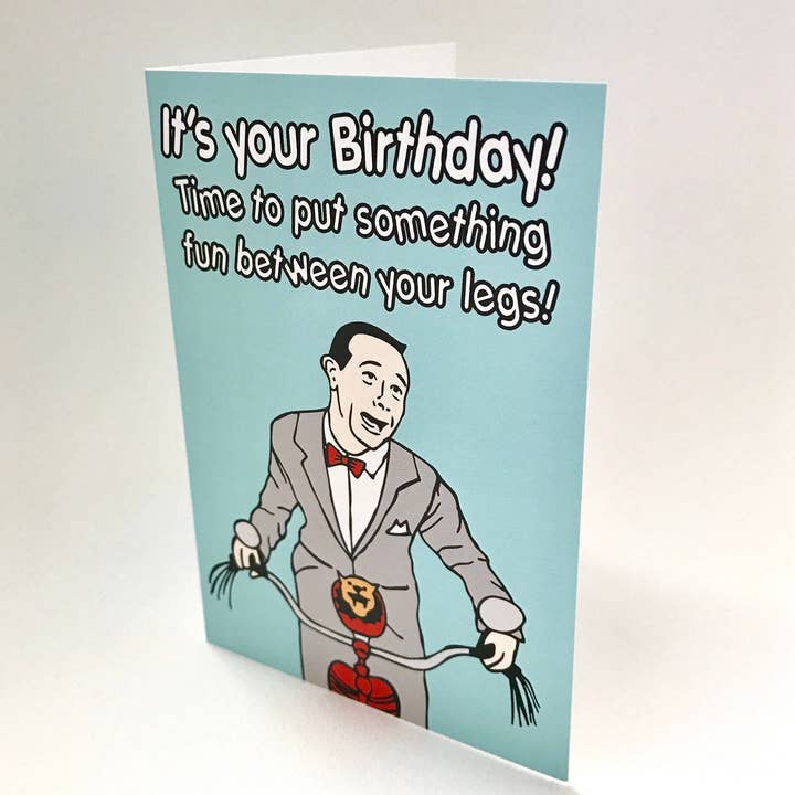 Pee Wee Birthday Greeting Card for wholesale by Hondo Supply Co