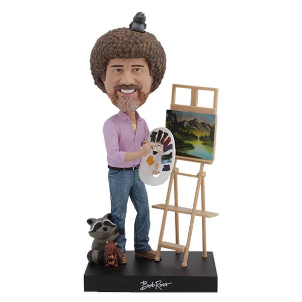 Royal Bobbles - Wholesale Decorative Figurine - Royal Bobbles Bob Ross Collectible Bobblehead Statue