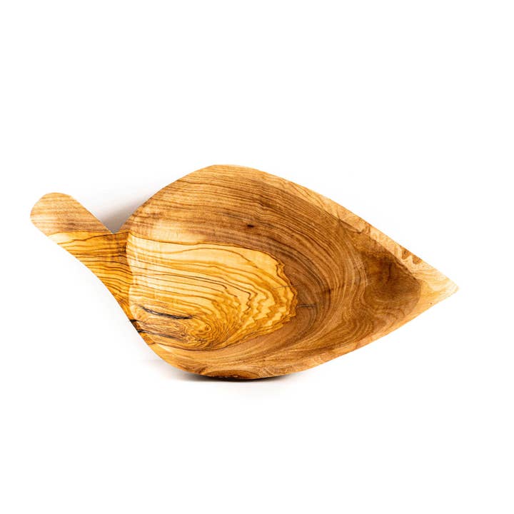 Leaf olivträ tallrik för wholesale av Rainforest Bowls
