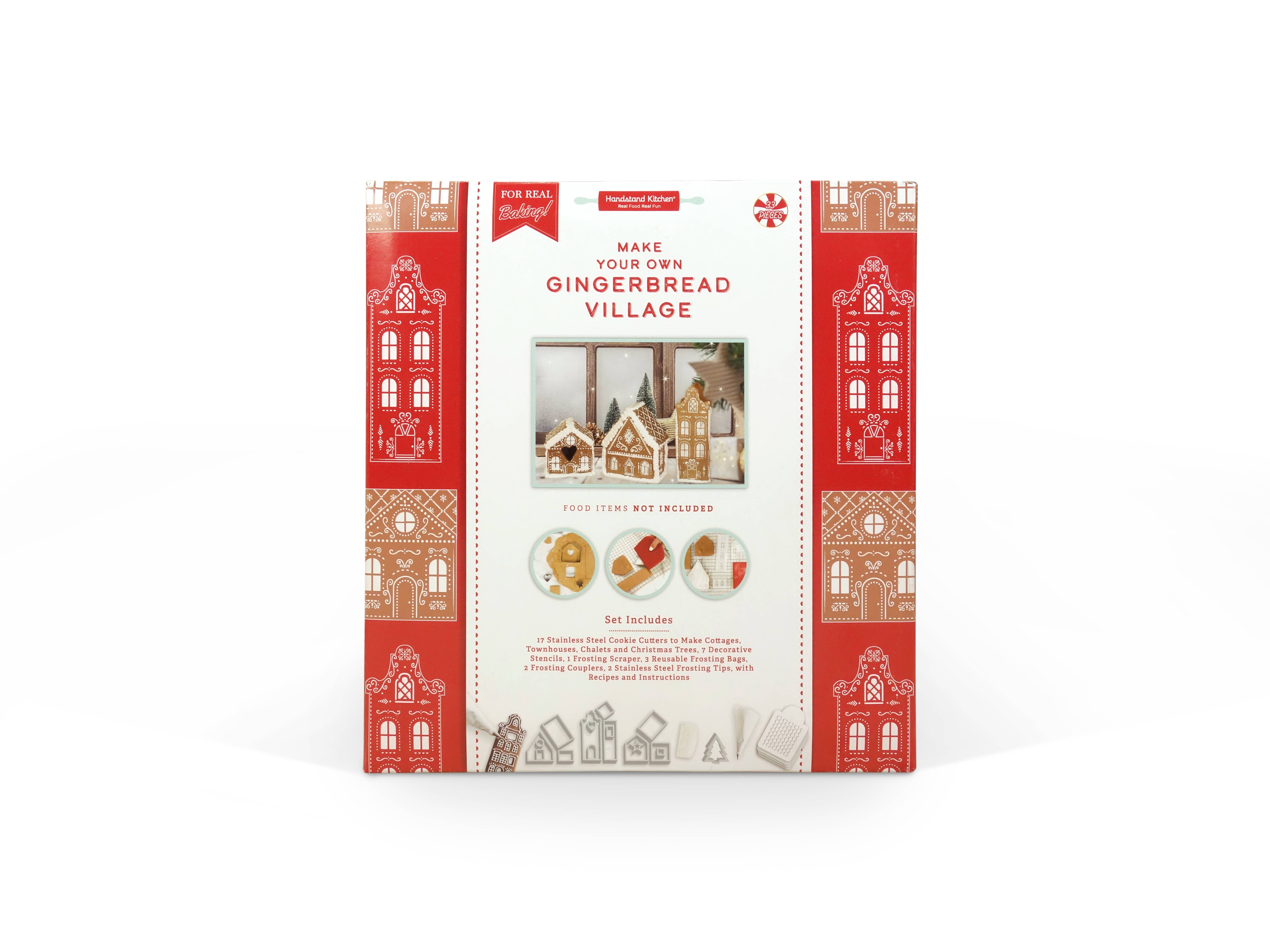 Handstand Kitchen - Wholesale DIY Food Kit - Make Your Own Gingerbread Village – Cutters & Frosting Tools