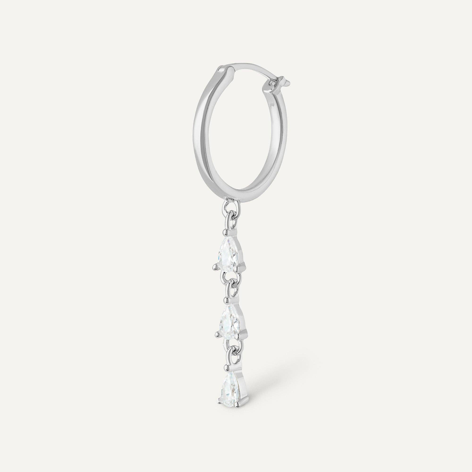 Pohesia - Vendita all'ingrosso Orecchini pendenti - Orecchino Portofino a Catena in Argento 925 Placcato Oro 24 Carati0