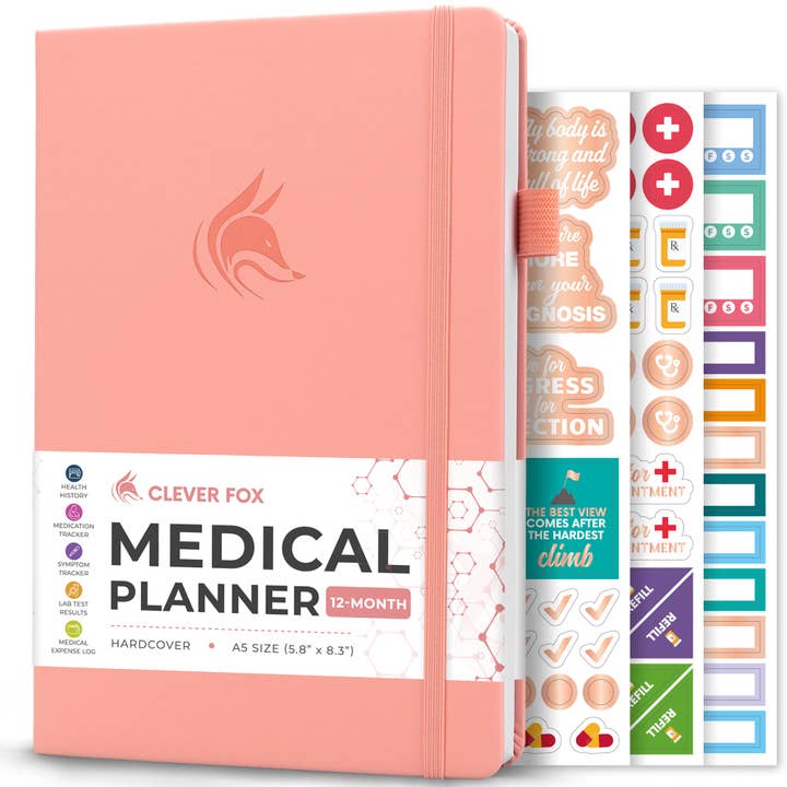 Medical Planner 12-Month A5 for wholesale by Clever Fox Planners