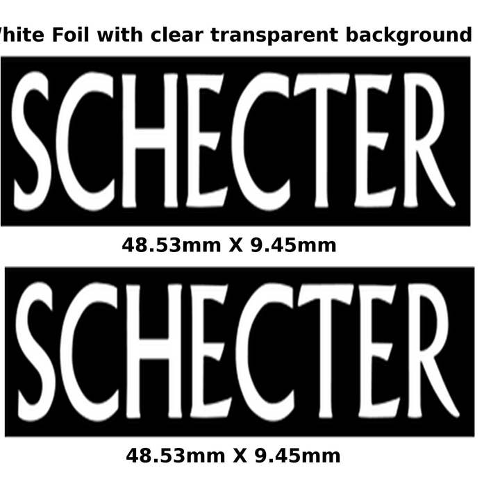 Schecter Guitar Decal Head Stock Foil Logo 175W for wholesale by Luthier decals