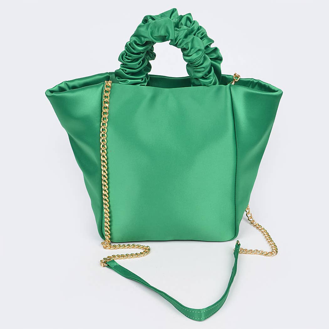 3AM BY H&D ACCESSORIES - Wholesale Draagtas - Dames - Satijnen draagtas met ketting7