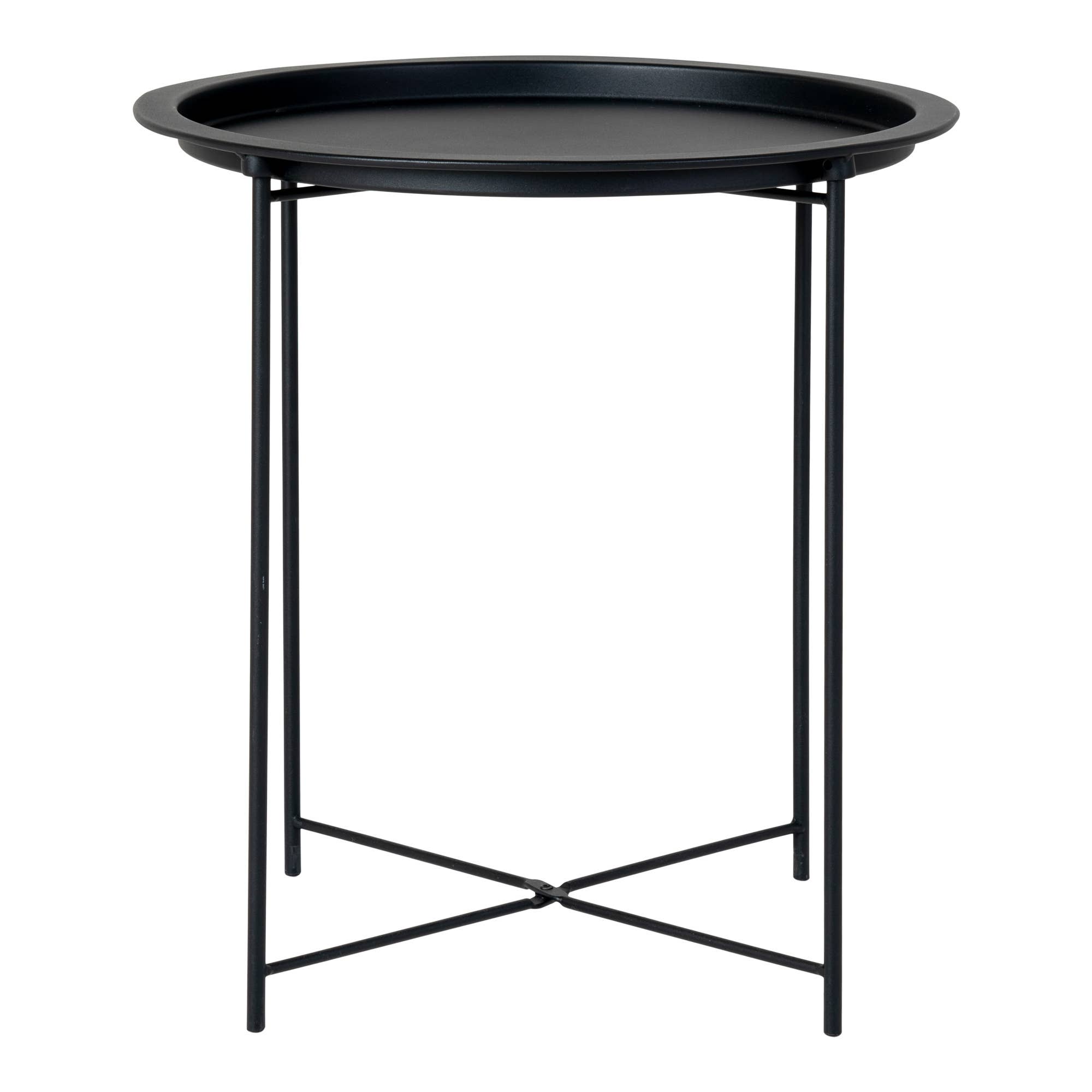 Bastia Side Table - Side table in black powdercoated steel for wholesale on Faire2