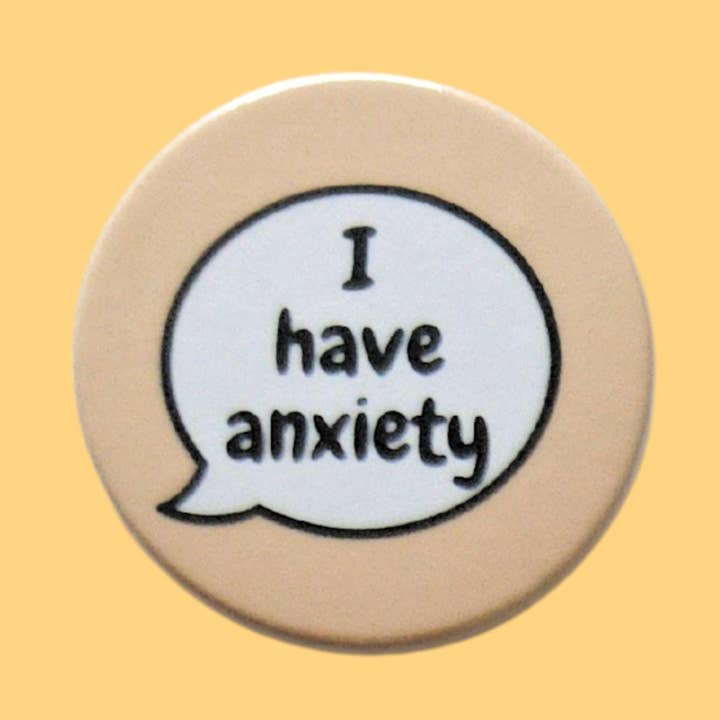 Anxiety badges, invisible disability pin badges Anxiety pin for wholesale by sent with Pride