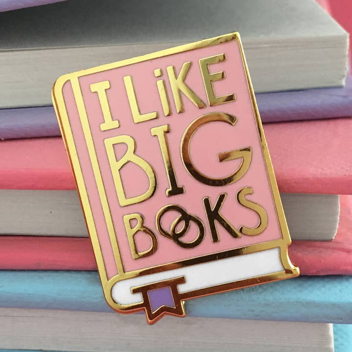 Rather Keen - Wholesale Lapel Pin/Button - I Like Big Books enamel pin0