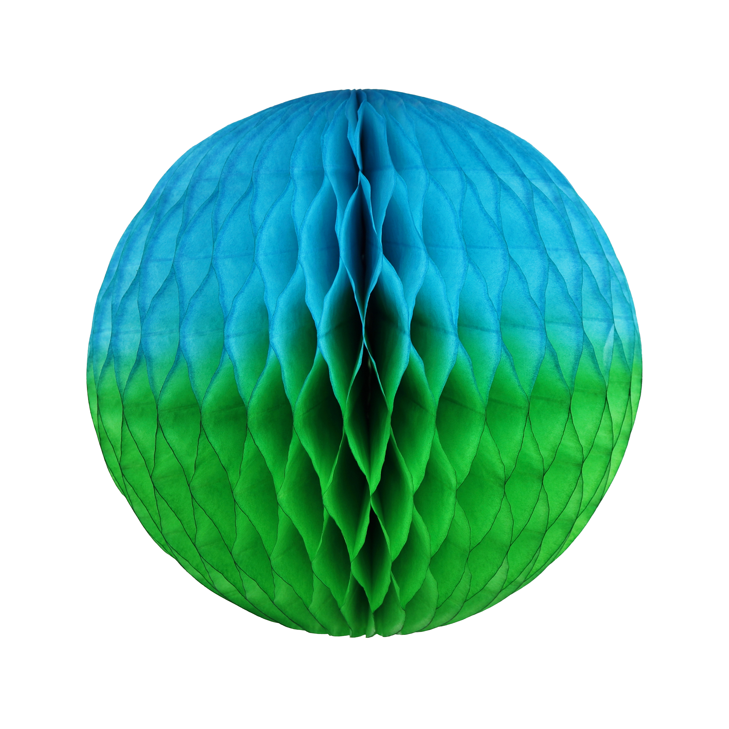 studio THIE - Wholesale Decal - Party Decorations - Honeycomb Ball Two-Tone 25cm Green & Blue1