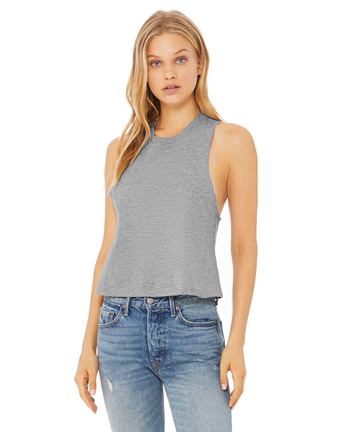 Total Apparel - Wholesale Tank Top - Women's - Bella + Canvas Ladies' Racerback Cropped Tank | 66820