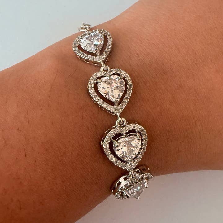 Strålande Hjärtcharmarmband för wholesale av Vinnis Jewelry