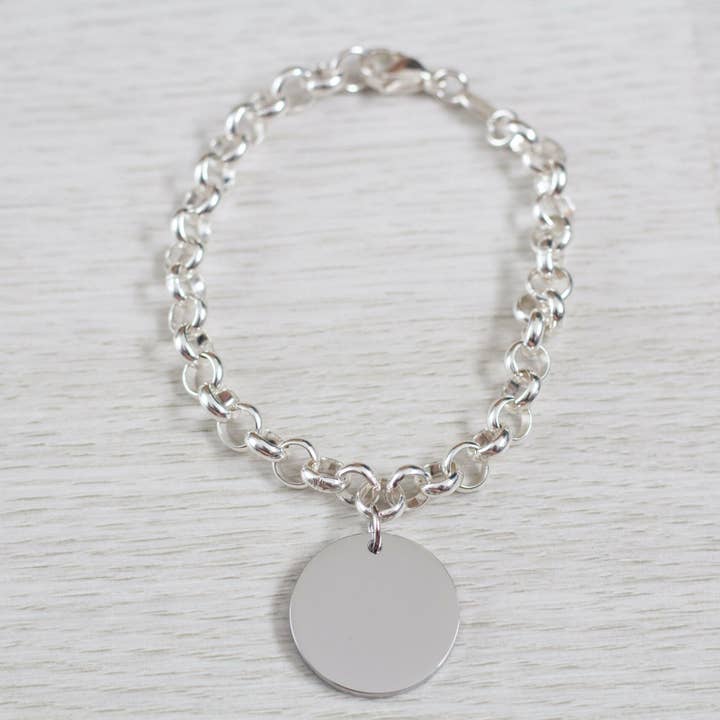 Bracelet Empreinte Digitale Cercle pour la vente par Gemz By Emz