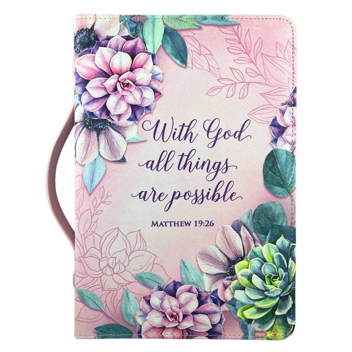 White Dove -BC- "WITH GOD ALL THINGS"-PINK-XL for wholesale by Dicksons