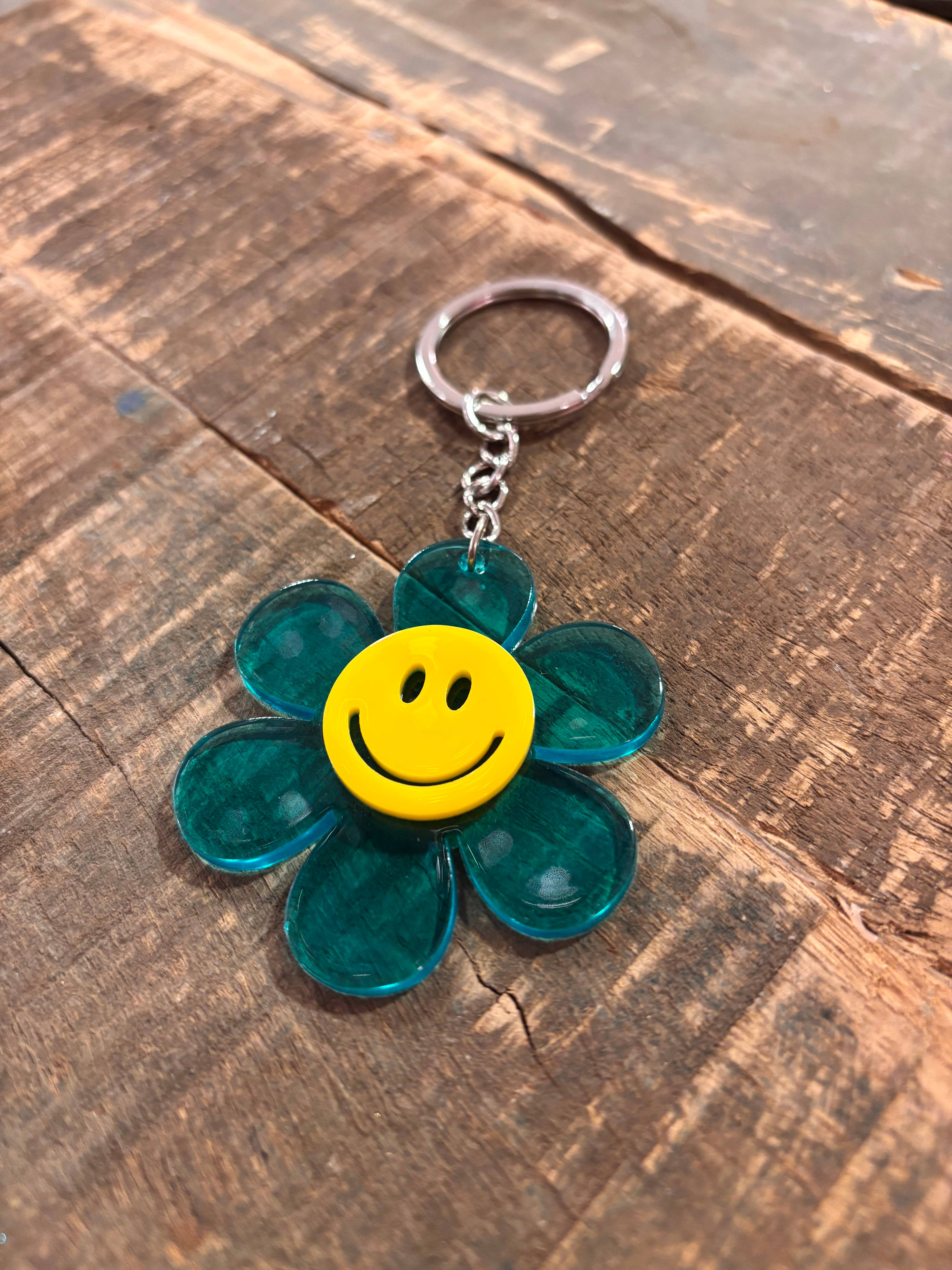 Lourens Exclusive - Wholesale Keychain - Women's - Keychain cheerful flower-smiley4