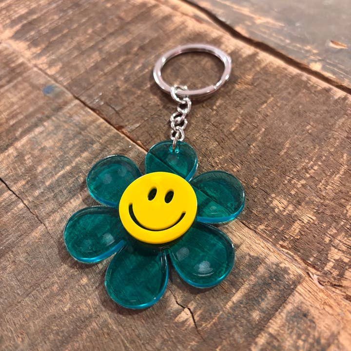 Lourens Exclusive - Wholesale Keychain - Women's - Keychain cheerful flower-smiley4