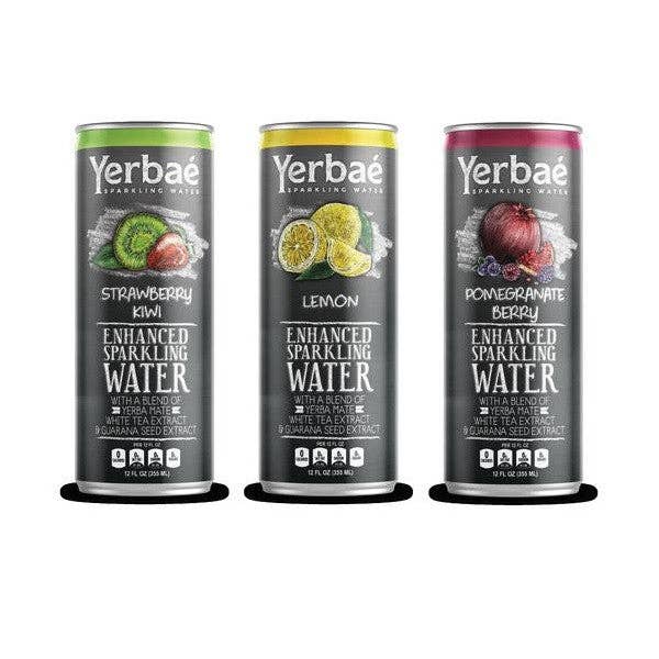 KeHE Distributors, LLC - Wholesale Loose Tea - Yerba?? 3 Flavor Variety Pack, Strawberry-Kiwi, Lemon, Pomegranate-Berry, 12 Oz. Cans (Pack of 9)0