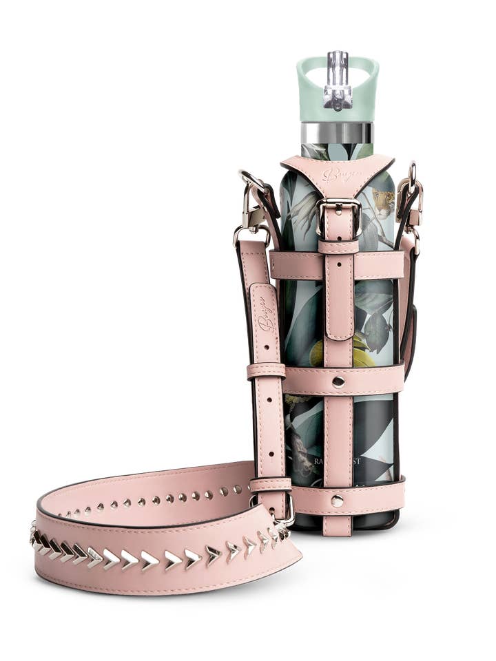 SLING – Portabotellas Vegano con Remaches | Rosa para venta al por mayor de My Bougie Bottle